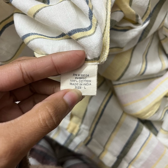 SOLD ❌ Striped Summer Button Down Dress / Shirtdress / shirt dress - Picture 7 of 9